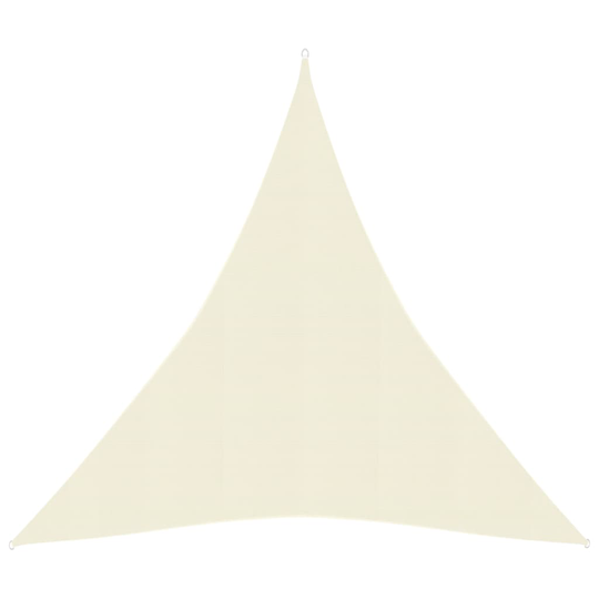 vidaXL Solsegel 160 g/m² gräddvit 4x5x5 m HDPE