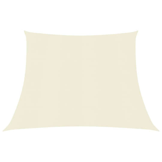 vidaXL Solsegel 160 g/m² gräddvit 4/5x4 m HDPE