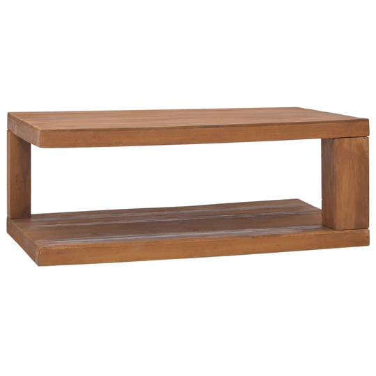 vidaXL Soffbord 90x50x35 cm massiv teak