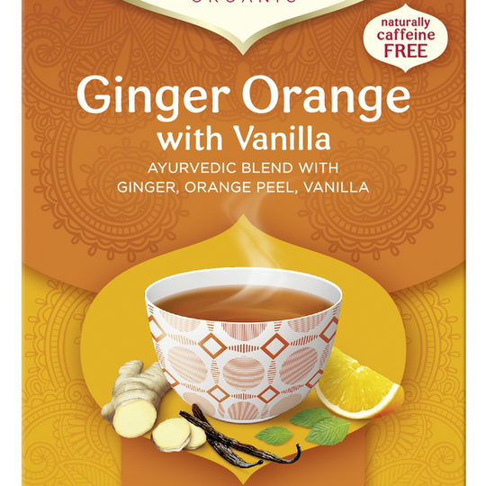 YogiTea Ingefära Apelsin Vanilj KRAV 17 tepåsar