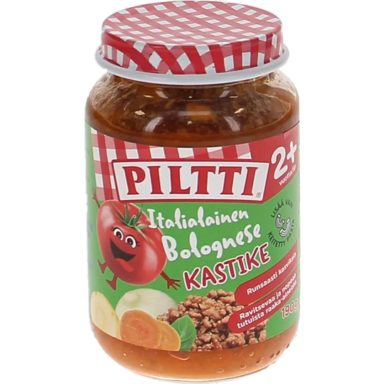 Piltti 3 x Italiensk Bolognese Barnmat