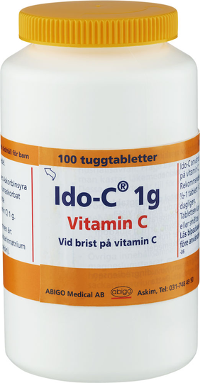 Ido-C® Tuggtablett 1g Burk, 100tabletter
