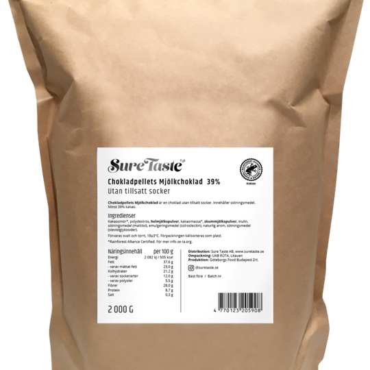 Sure Taste Chokladpellets Mjölkchoklad 2 kg