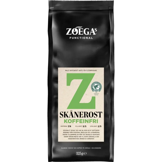 Zoegas Koffeinfritt Kaffe Skånerost