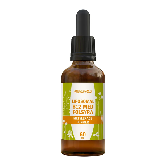 Alpha Plus Liposomal B12 med Folsyra, 60 ml