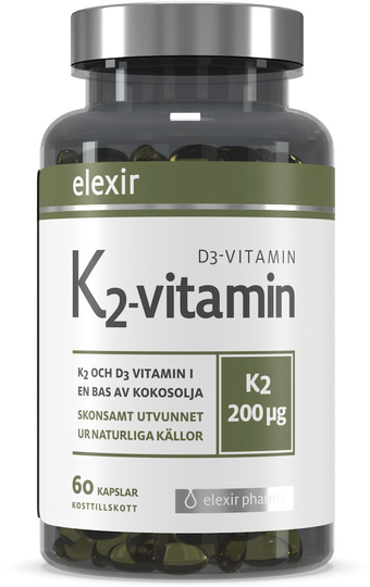 Elexir K2+D3 200 mcg 60 kapslar