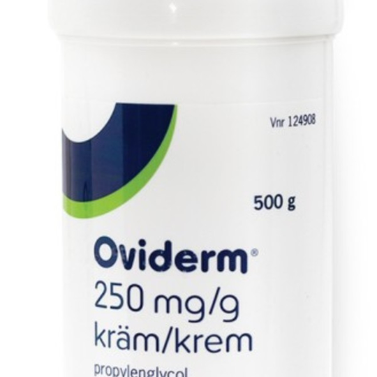 Oviderm kräm 250 mg/g 500 g