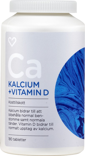 Hjärtats Kalcium + Vitamin D Tablett 180st