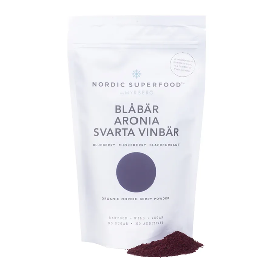 Nordic Superfood Blåbär Aronia Svarta vinbär, 80g