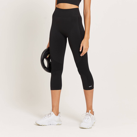 MP Women's Curve High Waisted 3/4 Leggings - Svart - XS