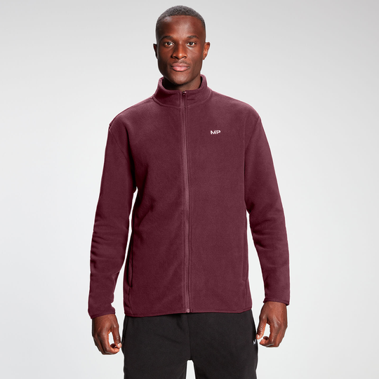 MP Men's Rest Day Zip Up Fleece - Vinröd - S