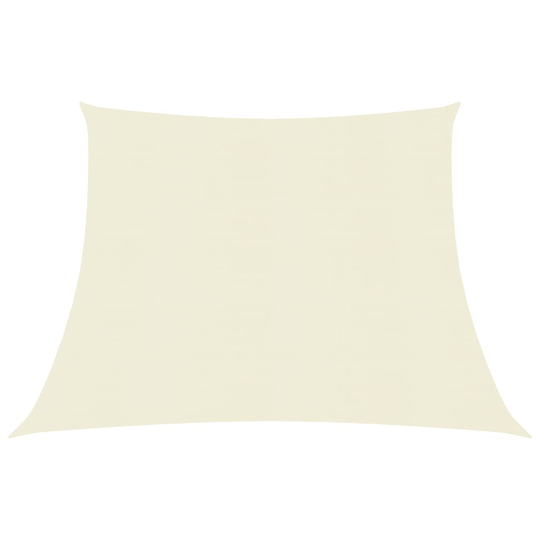 vidaXL Solsegel 160 g/m² gräddvit 3/4x3 m HDPE