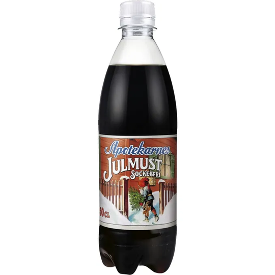 Apotekarnes 5 x Julmust Sockerfri Flaska