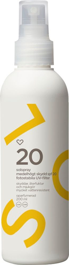 Hjärtats Solspray Oparf SPF20 200ml