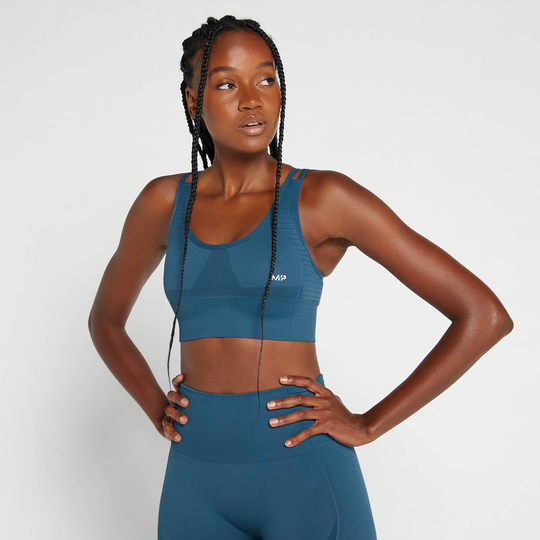 MP Women's Tempo Seamless Sports Bra - Blå - S