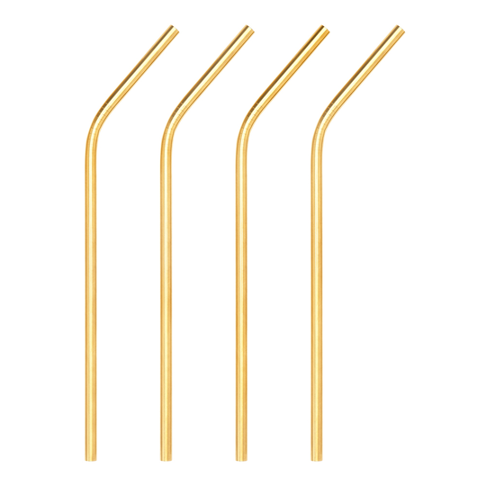 Viski - Belmont Sugrör 4-pack Guld
