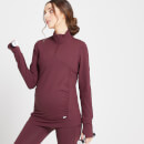 MP Women's Power Maternity 1/4 Zip - Vinröd - XL