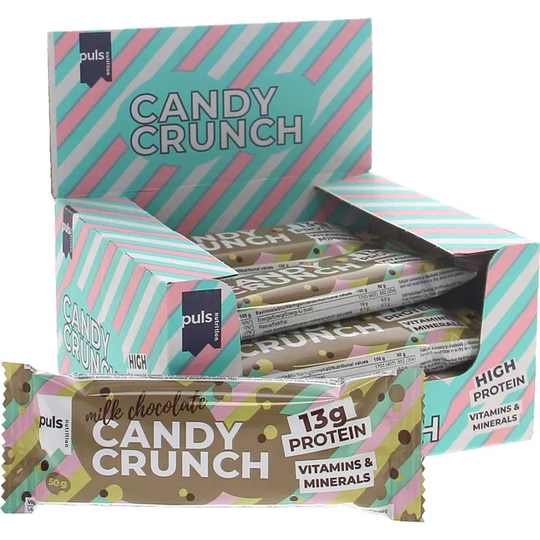Puls Nutrition Proteinbar Candy Crunch Mjölkchoklad 12-pack