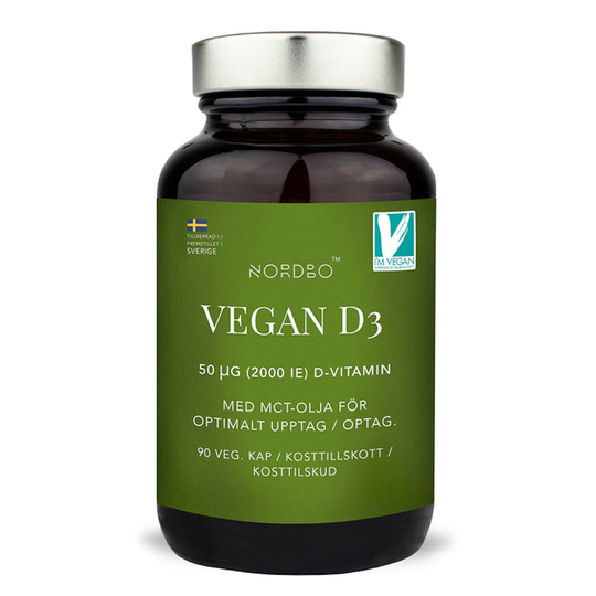 Nordbo Vegan D3 90 kapslar