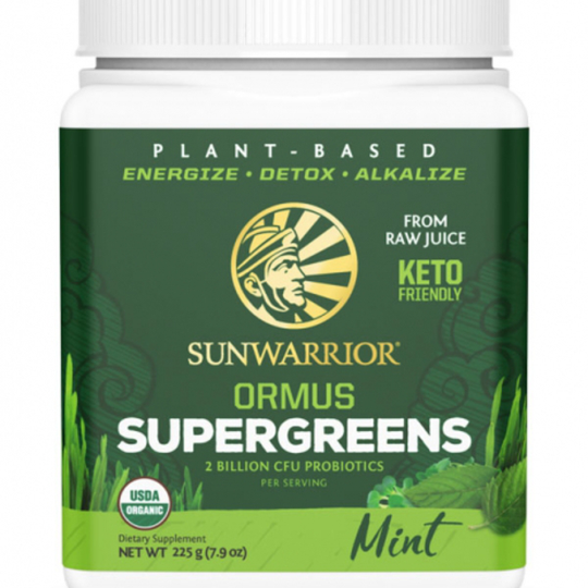 Sunwarrior Ormus Super Greens Organic Mint 225 g