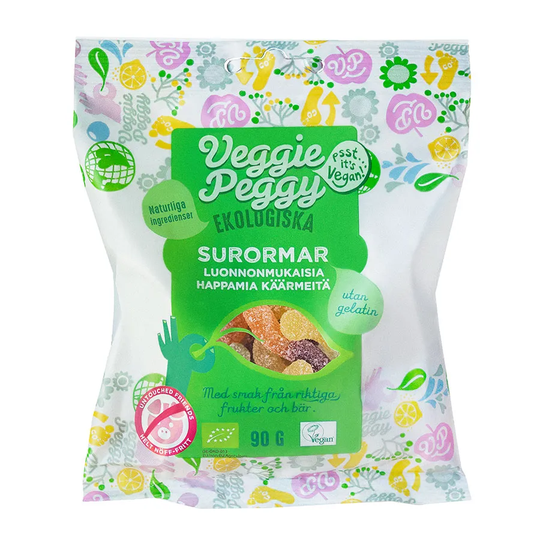 Veggie Peggy Surormar, 90 g ekologisk