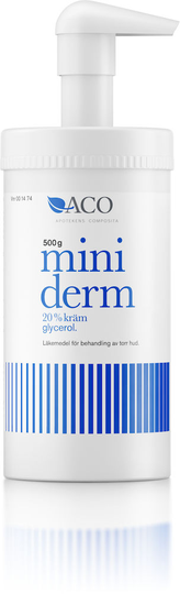 Miniderm® Kräm 20% Burk med pump, 500g