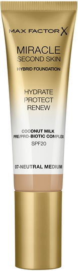 Max Factor Mir Second Skin Found 007 Neutr Med