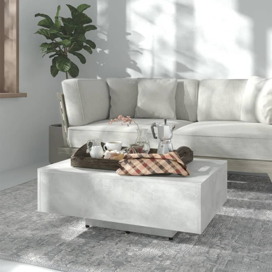 vidaXL Soffbord betonggrå 85x55x31 cm spånskiva