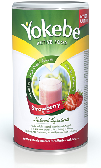 Yokebe Måltidsersättning Strawberry 400g