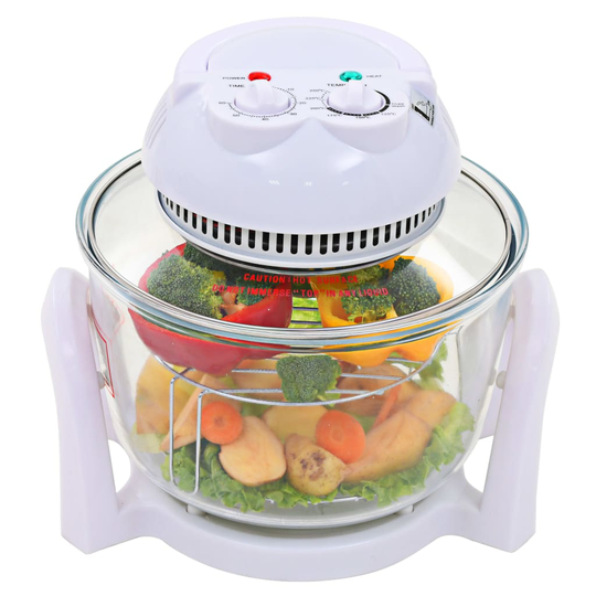vidaXL Konvektionsugn halogen med expansionsring 800 W 10 L