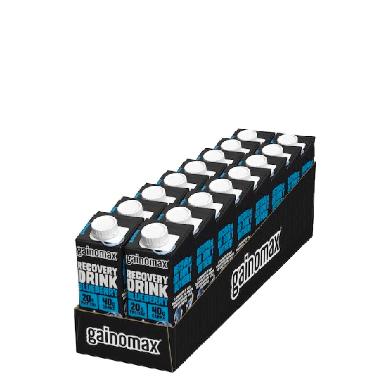 16 x Gainomax Recovery, 250 ml, Blueberry