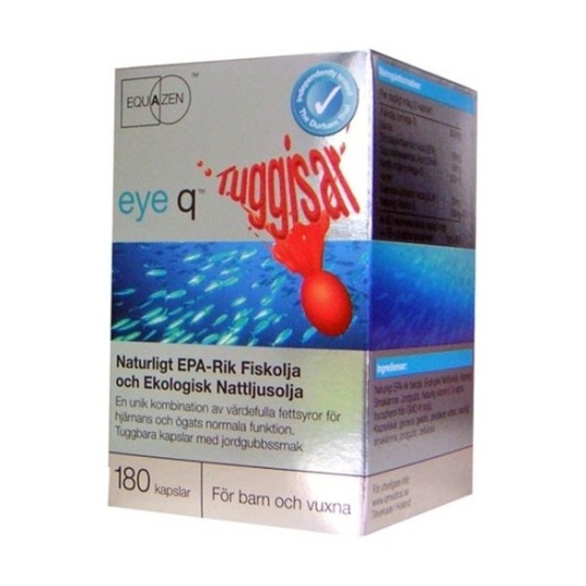 Eye Q Tuggisar jordgubbssmak 180 kapslar