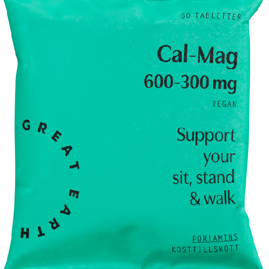 Great Earth Cal-Mag 600-300 mg Refill 60 tabletter