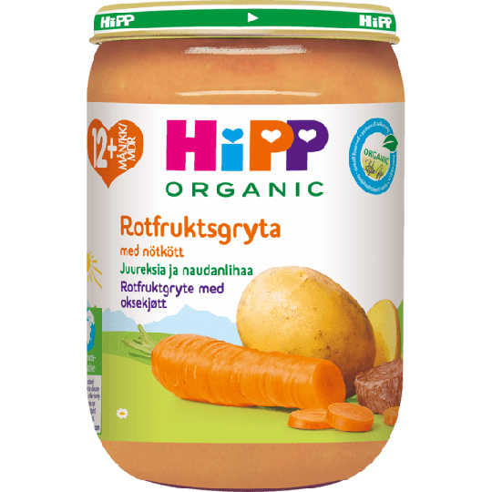 Hipp Grönsaker & Nötkött 12m 220g