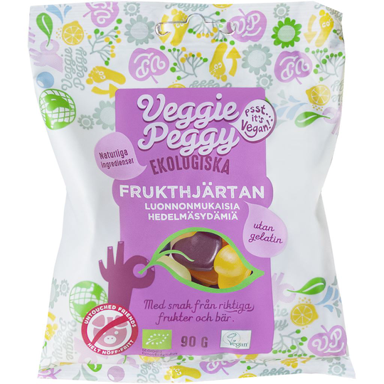 Veggie Peggy Ekologiska Frukthjärtan 90 g