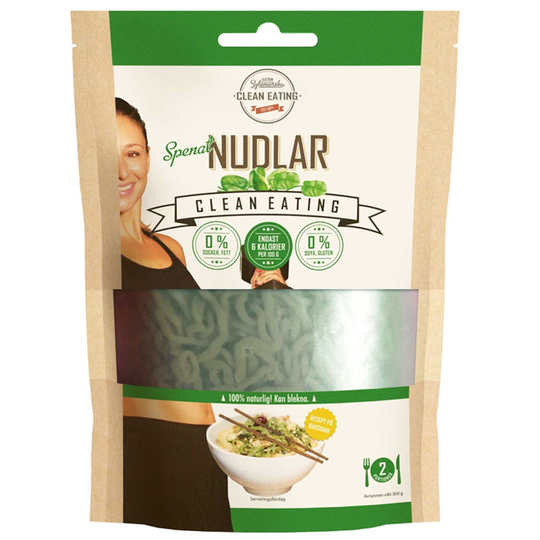 Clean Eating Clean Nudlar Spenat 300 g