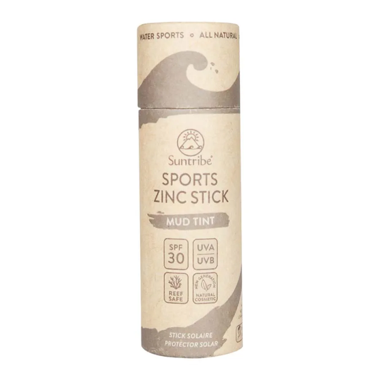 Suntribe Natural Zinc Sun Stick SPF 30 Mud Tint, 30g