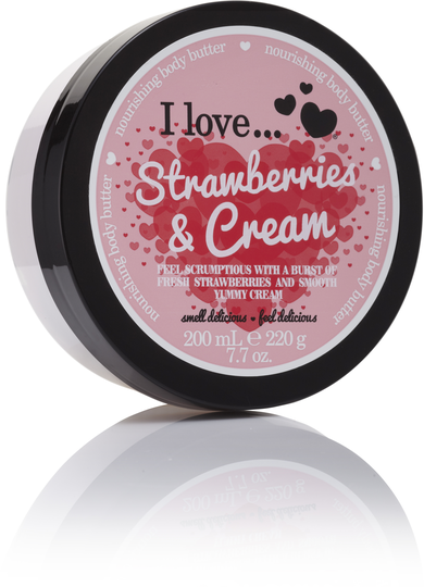 I Love... Strawberries & Cream Nourishing Body Butter 200 ml