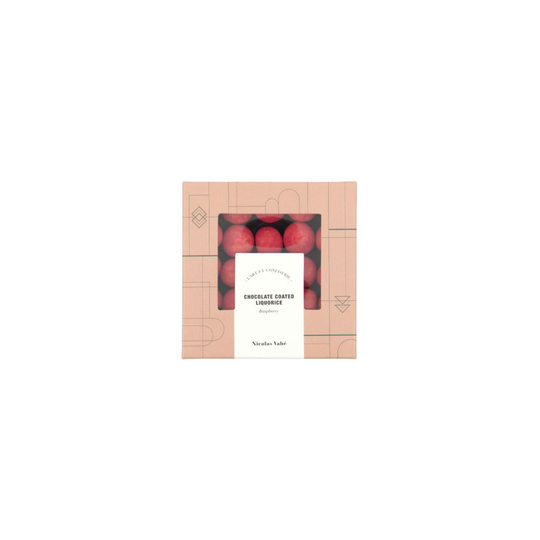Nicolas Vahé Chocolate Coated Liquorice Raspberry 163g