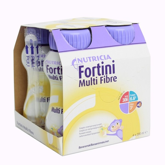 Nutricia Fortini Multi Fibre Banan 4 x 200 ml