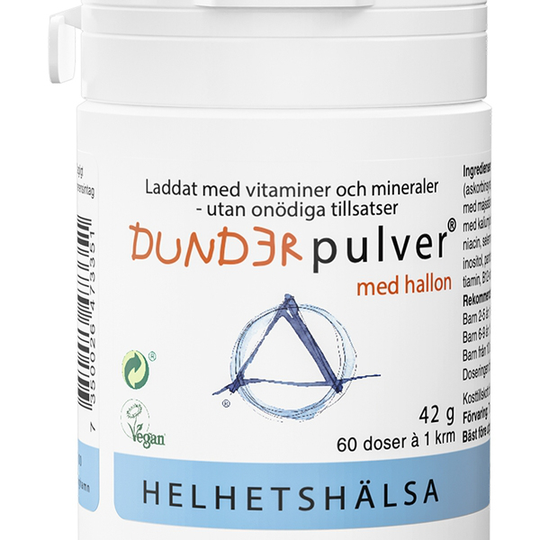 Helhetshälsa Dunderpulver barnvitamin 60 doser á 1 krm