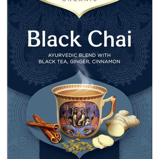 YogiTea Te Black Chai KRAV 17 tepåsar