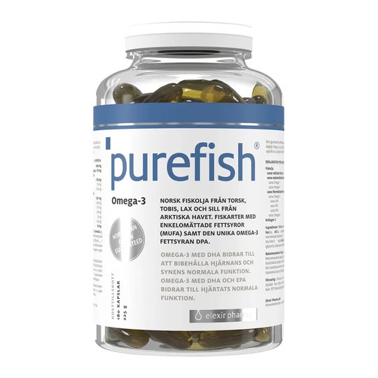 Elexir Pharma Purefish, 180 kapslar