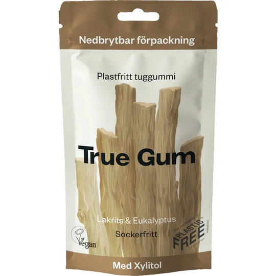 True Gum 2 x Tuggummi Lakrits