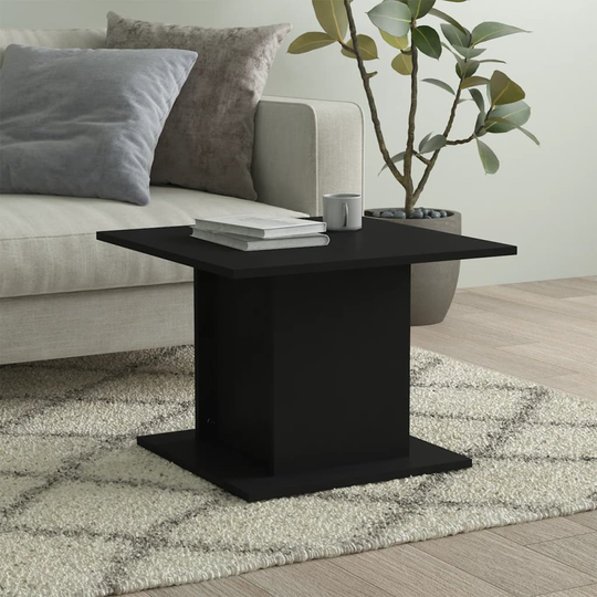 vidaXL Soffbord svart 55,5x55,5x40 cm spånskiva
