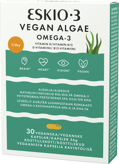 Eskio-3 Vegan Algae kapsel 30st