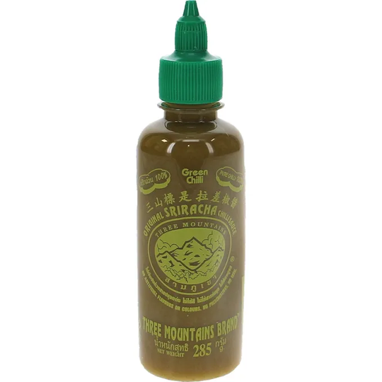 Three mountains Grön Sriracha