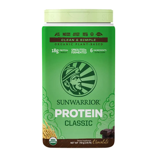 Sunwarrior Classic Protein Choklad, 750 g ekologisk