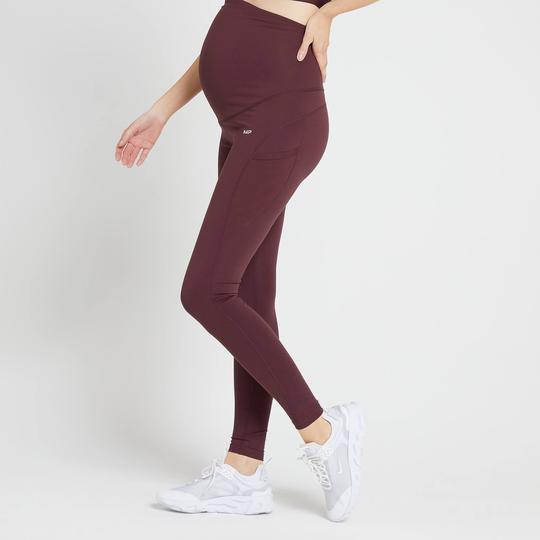 MP Women's Power Maternity Leggings - Vinröd - XS