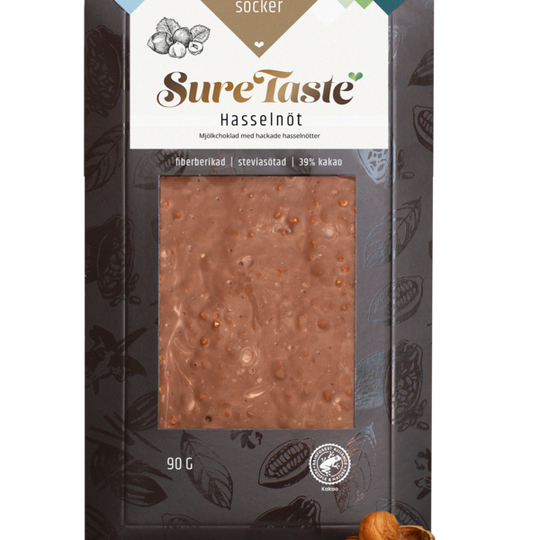 Sure Taste Mjölkchoklad Hasselnöt 90 g